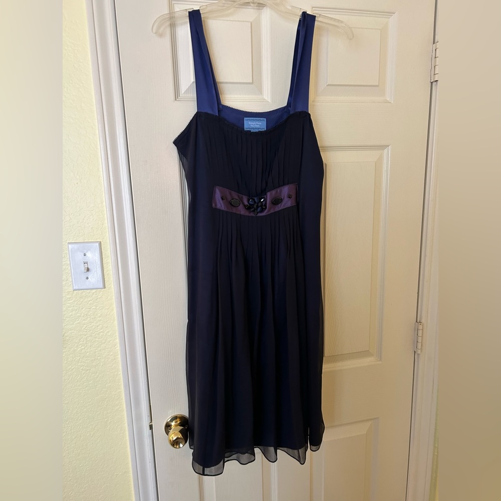 Vera Wang Short Navy Dress